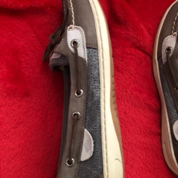 Sperry Women's Gray and White Boat Shoes - Picture 3 of 3